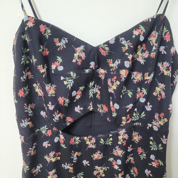 Bailey 44 Floral Midi dress with cutout size 6 - Picture 3 of 4